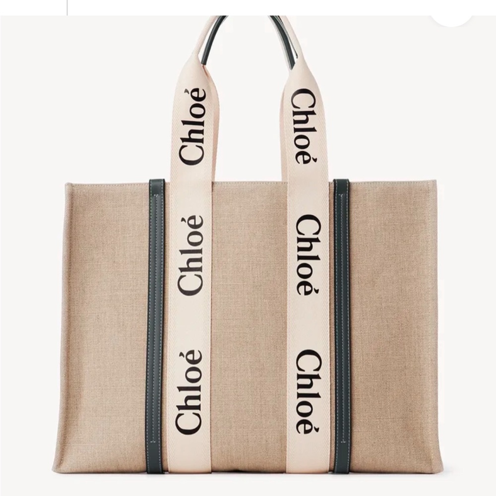 Brand new with tags Chloe Large woody tote in linen